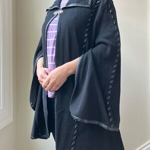 Patricia Nash hand crafted knit cape vegan minimalist Lagenlook cottagecore XS/S